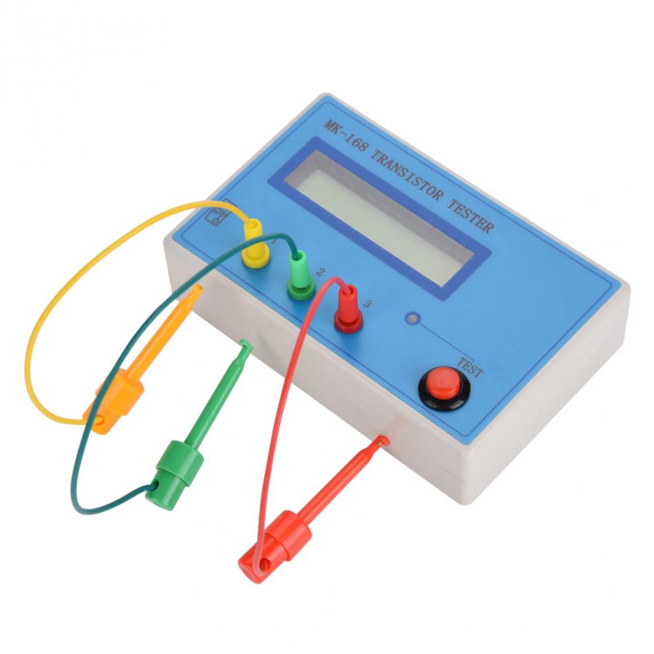 Mk -168 transistor tester esr rlc npn pnp mos måler diode triode kapasitans motstand måleverktøy tilbehør måler