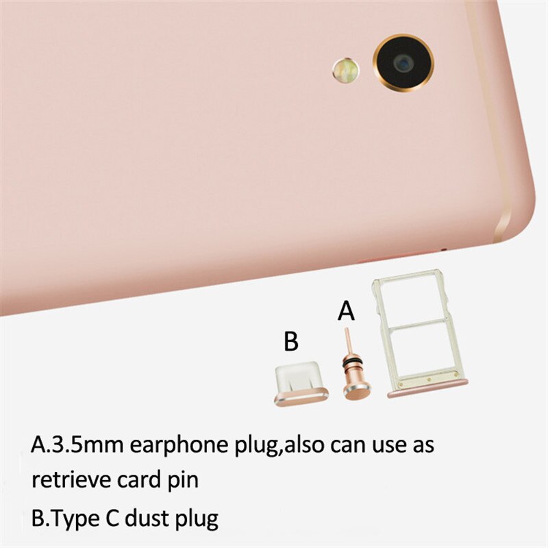 Conjunto de tomada 3.5 para entrada de fone de ouvido, plugue de fone de ouvido tipo c de metal para huawei xiaomi redmi note 7 e usb c acessórios para celular