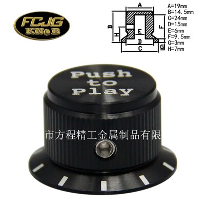 4pcs aluminum plastic knob potentiometer knob 24*14.5*6mm potentiometer cap Volume knob switch cap Encoder amplifier: Black Scale