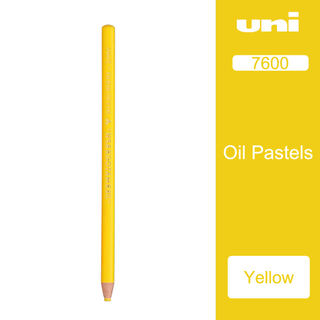 Uni Grease/Wax Pencil 12pcs/lot 12 Colors Available Metal/Leather/Stone/Glass Color Pencils 7600: YELLOW