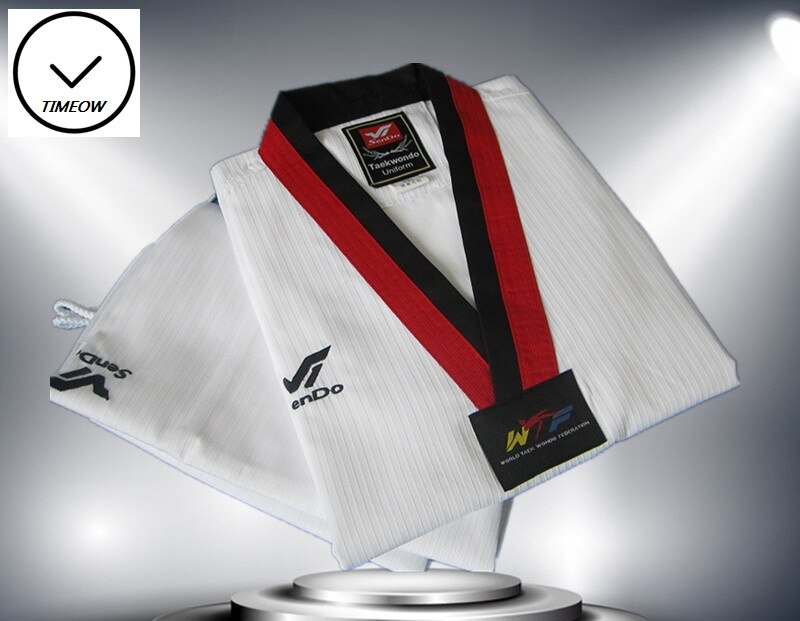 Uniforme de Taekwondo WTF Doboks, ropa deportiva con cuello en V y tela especial, nueva , cómoda y Noble