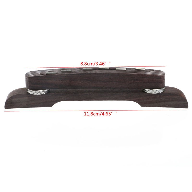 1Pc Luthier 6 String Archtop Jazz Guitar Adjustable Floating Bridge Rosewood