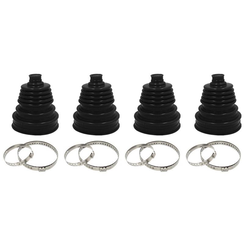 4pc Universal Constant Velocity CV Boot Joint Bailcast Fitting Cone Stretch