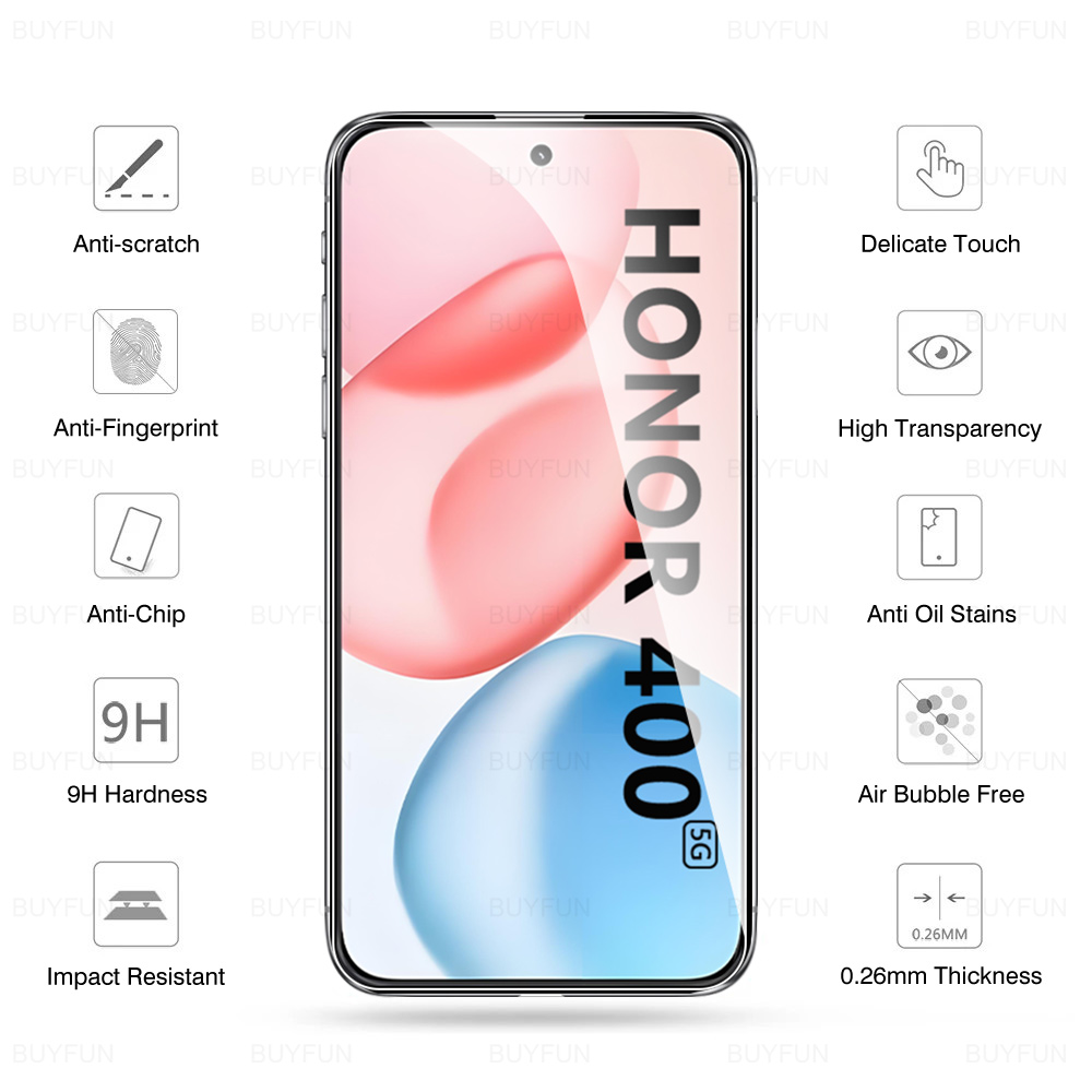 4 st skärmskydd för honor 400 honor 400 lite 5g härdat glas skyddsfilm för honor 400 lite honor 400 lite dny -nx9 6.5 "