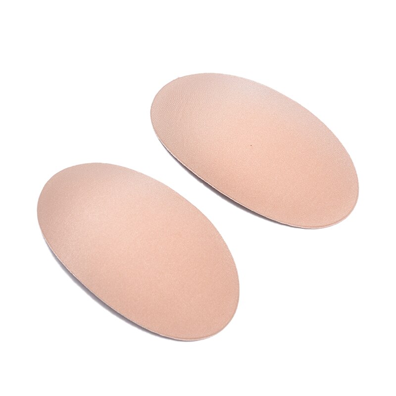 Soft Foam Padded Shoulder Push-up Cushions Reusable Self-Adhesive Non-slip Shoulder Enhancer Clothes Sewing Accessories: nude
