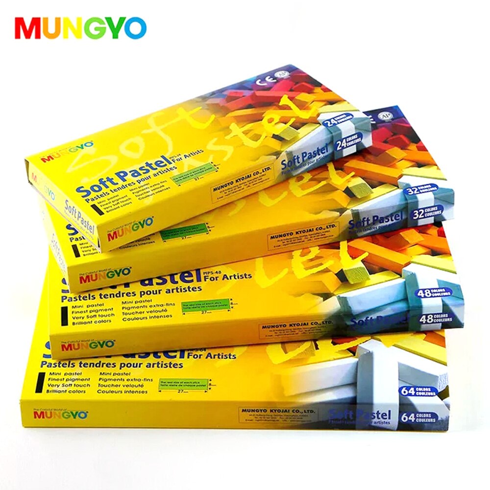 Mungyo Mini Soft Pastel 24 32 48 64 Colors Crayon Chalks for Artist Student Graffiti Painting Pen School Stationery Art Supplies