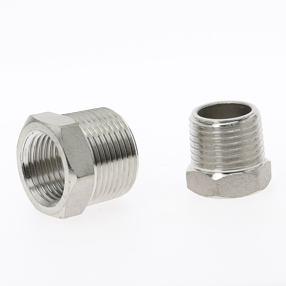 Tonisoiva sydämen vähennysholkki 1/8 &quot; 1/4 &quot; 3/8 &quot; 1/2 &quot; bsp uros/naaraskierre  ss304 ruostumattomasta teräksestä valmistettua putkiliitosta vesikaasuöljylle