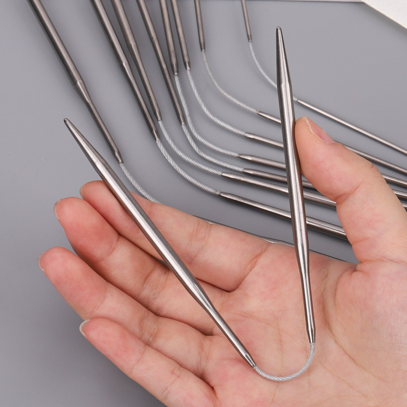 Ronde sokken Gebreide naalden Metaal Kleine breikabel Rondbreinaalden voor baby's Mouwen Breien Naaiaccessoires