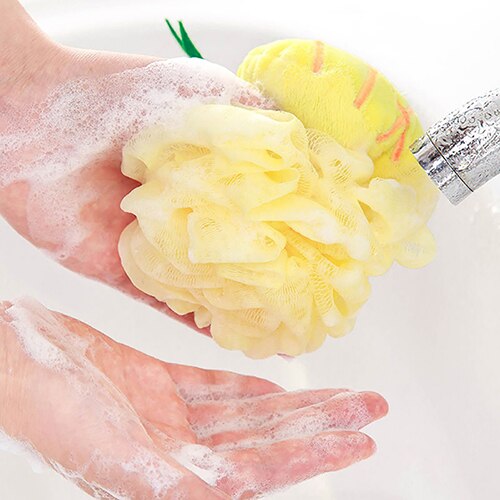 nueva forma de fruta suave baño Puff ducha esponja cuerpo espuma burbuja bola cuerpo Scrub productos de baño