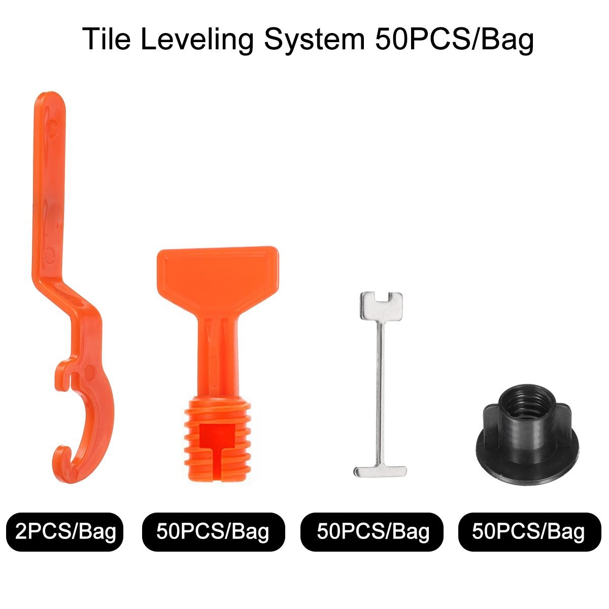 252PCS Tile Leveling System Construction Tool Set Uses Leveling System for Tile Laying Manual Tile Leveling Tools Set