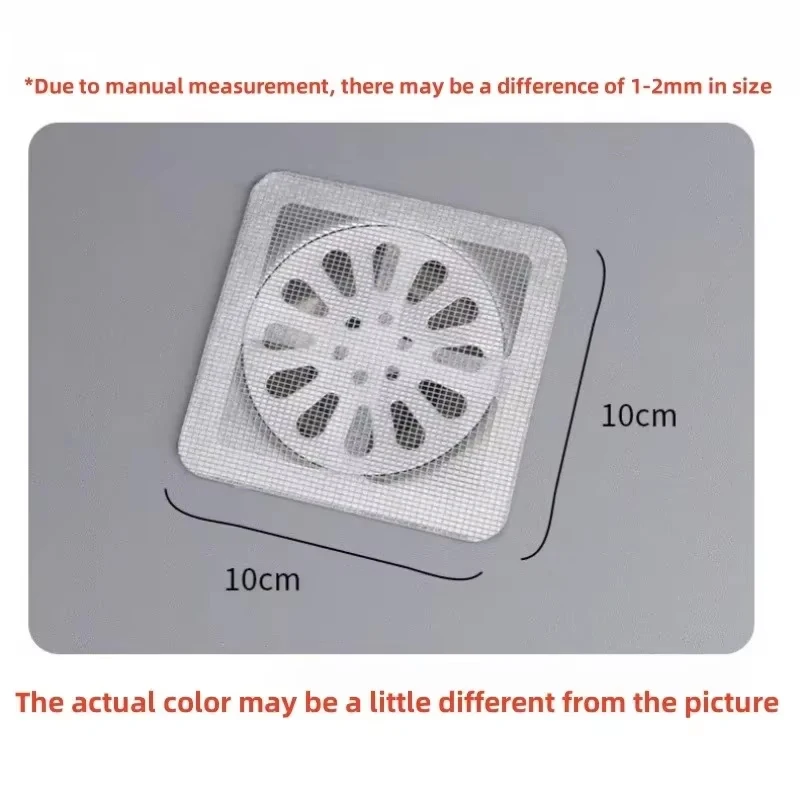 Wegwerp Doucheafvoer Haarvanger Mesh Doucheafvoer Covers Vloer Gootsteenzeefje Filter Haarstopper Voor Badkamer Keuken