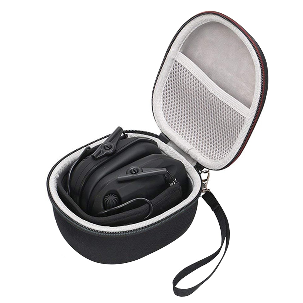 For Howard Leight Impact Sport OD and Awesafe GF01 Electric Safety Earmuff Case, Carrying Travel Storage Bag with Mesh Pocket