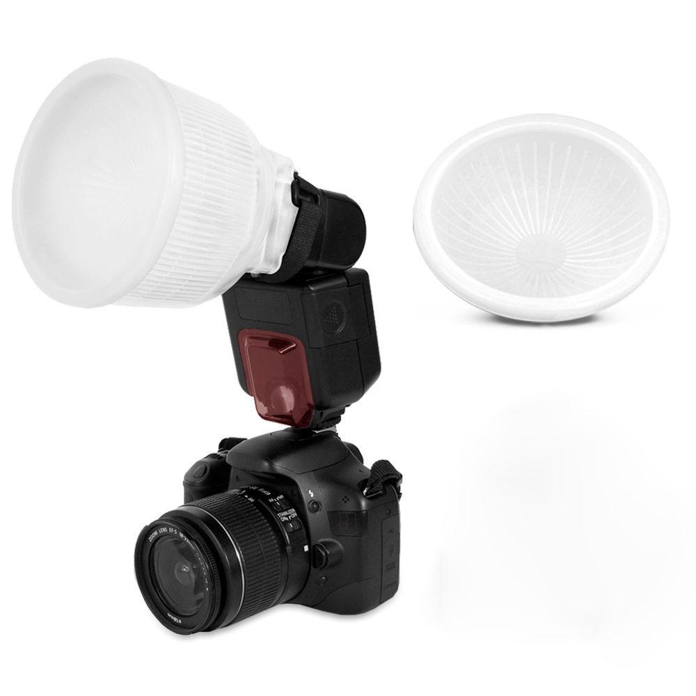 Flash appareil photo EastVita Speedlite diffuseur Flash universel nuage agneau + couvercle blanc ensemble dôme pour flashs Canon Nikon Triopo