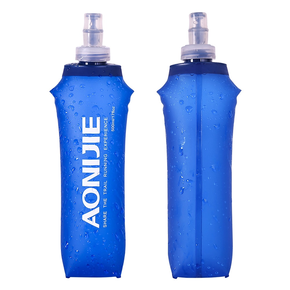 Aonijie Soft Running Waterfles Opvouwbare Waterzak Zachte Fles Fles Outdoor Sport Wandelen Camping Water Bag Rietje