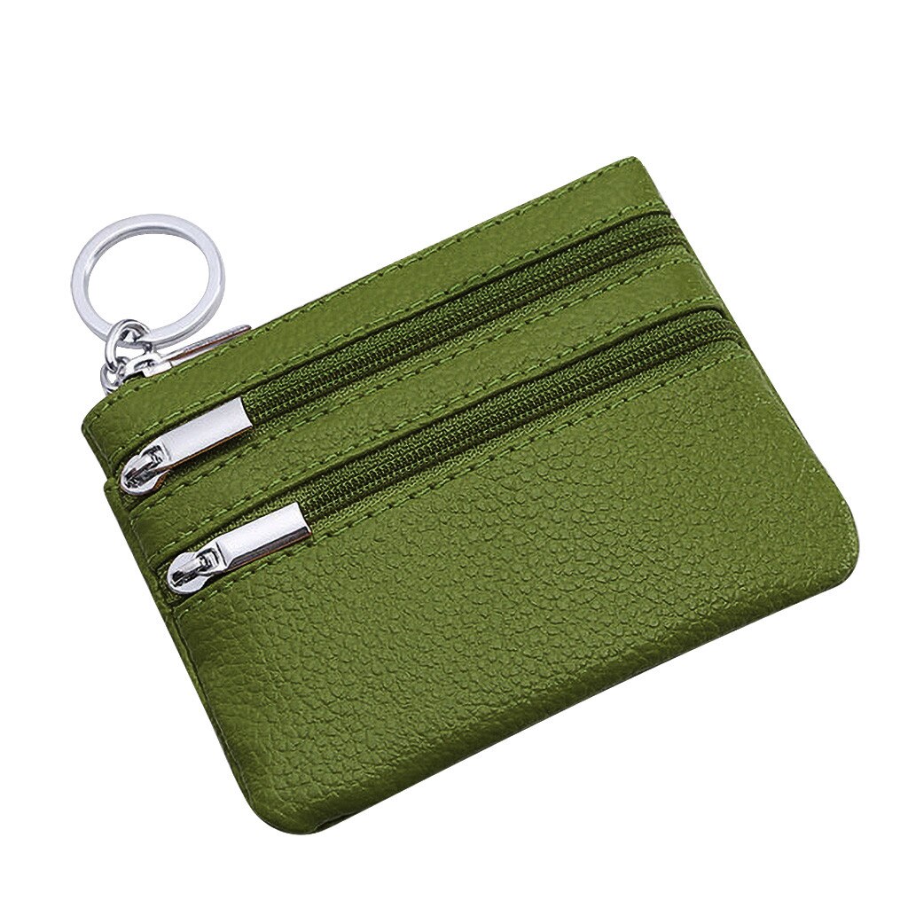 Aelicy Wallet Card Leather Men's Short Wallet Mini Wallet Small Folded Female Coin Purse Card Holder Wallet Coin Purse