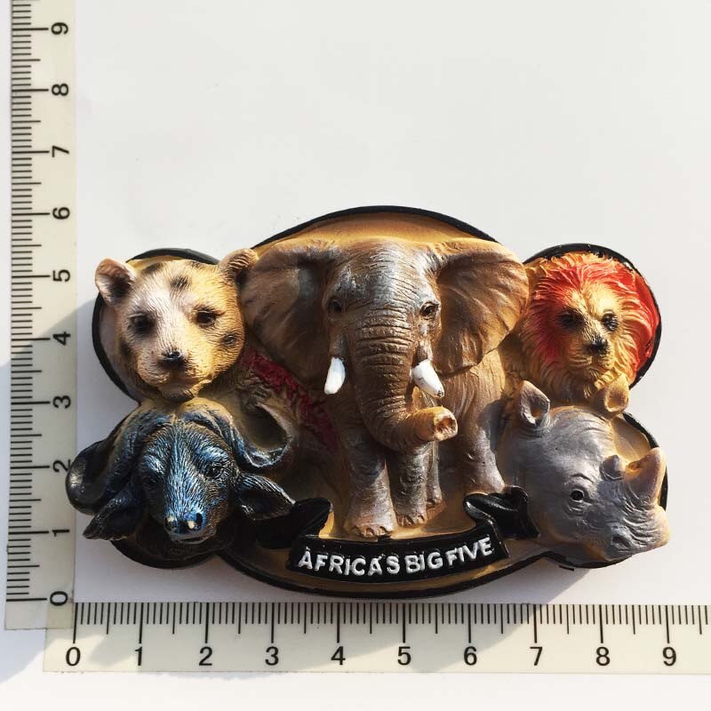 Køleskabsmagnet, håndmalet afrika turist souvenirs strandvogn dekorativ kunst og håndværk