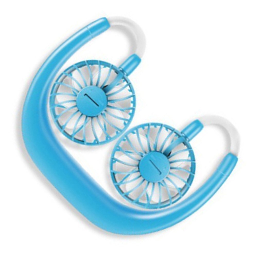 7-leaf sports wear hanging neck fan first generation Plastic Ordinary round 360 Degree Rotation Refrigeration