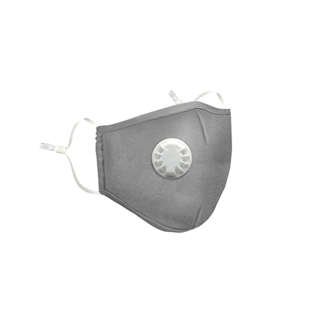 # H20 algodão pm2.5 anti haze máscara facial com válvula de respiração anti-poeira boca máscaras filtro de carvão ativado respirador boca-muffle
