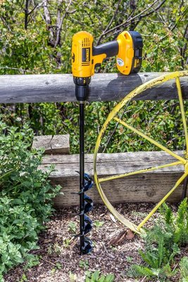 8 x 60cm Garden Planting Auger Spiral Hole Drill Bit Small Earth Planter Post Hole Digger Fence Borer Petrol