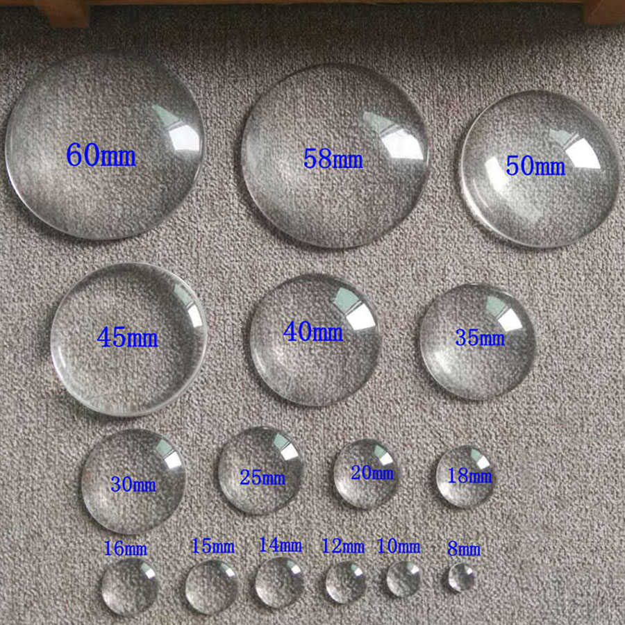 8mm 10mm 12mm 14mm 16mm 18mm 20mm 25mm 30mm Runde Flache zurück Klar Glas Cabochon, , Neue speicher Förderung