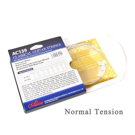 Alice AC139 struny robić gitary klasycznej tytanowy nylon posrebrzany 85/15 brąz rany 028 0285 cala normalne i twarde napięcie: AC139N