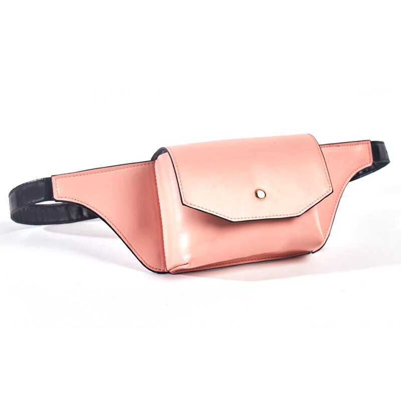 DAUNAVIA Serpentine Fanny Pack dames nouvelle femmes en cuir PU taille ceinture sac taille sac en cuir petit épaule poitrine sacs: Rose