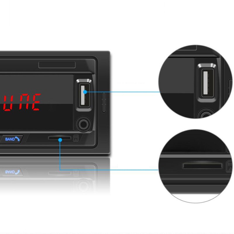 Auto Rca Music Player Tf Card Fm Usb Draadloze Aux-ingang Auto Vrachtwagen Draadloze Fm Auto Speler Fm Radio