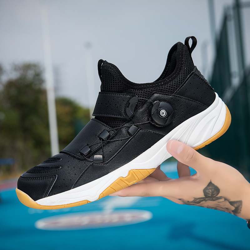 hommes et femmes Badminton sol dur extérieur doux pelouse antidérapant résistant à l'usure poignée lisse chaussures de sport