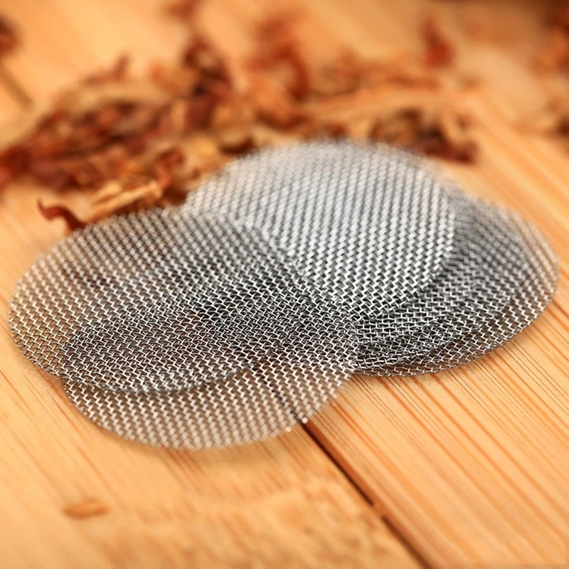 100Pcs Stainless Steel Disc Filter Mesh Shower Drain Hole Filter Faucet Pipe Anti-rust Filter Mesh Steel Wire Mesh Circular Mesh