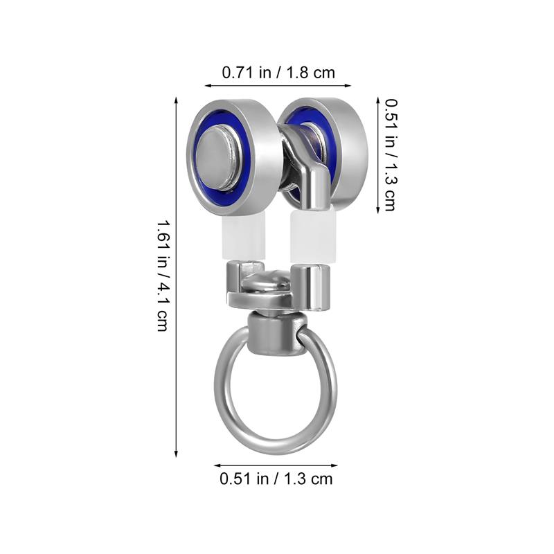 10Pcs Vorhang Zubehör Track Gleiter Haken Up Metall Pulley Stille Roller Schiebe Rad Hause Vorhang Metall Lager Rollen Hause