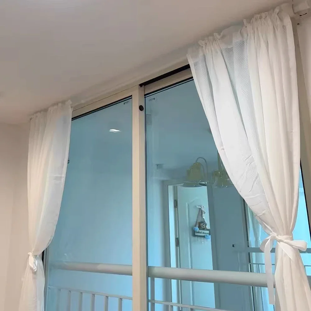 Soporte para cortinas fuerte, varilla romana, soporte para riel de ropa de aleación de aluminio, ganchos de pared para el hogar y el baño, accesorios decorativos