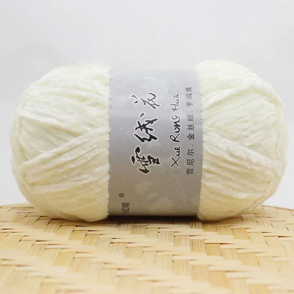 Goud Fluwelen Chenille Medium Dikke Wol Draad Diy Gehaakte Trui Sjaal Lijn Multicolor Draad Handwerk Diy Huishoudelijke Supply: B