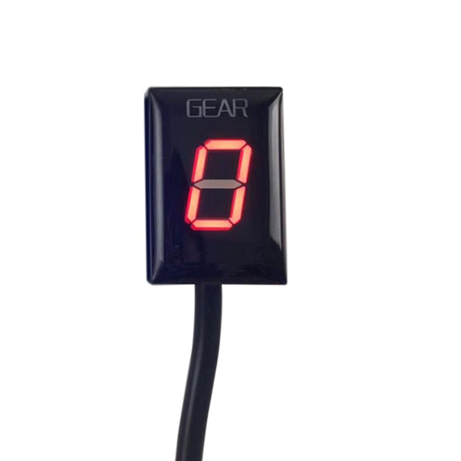 6 Speed Zwart Universele Motorcycle Digitale Display Led Motorfiets Off-road Moto Licht Neutraal Gear Indicator Display