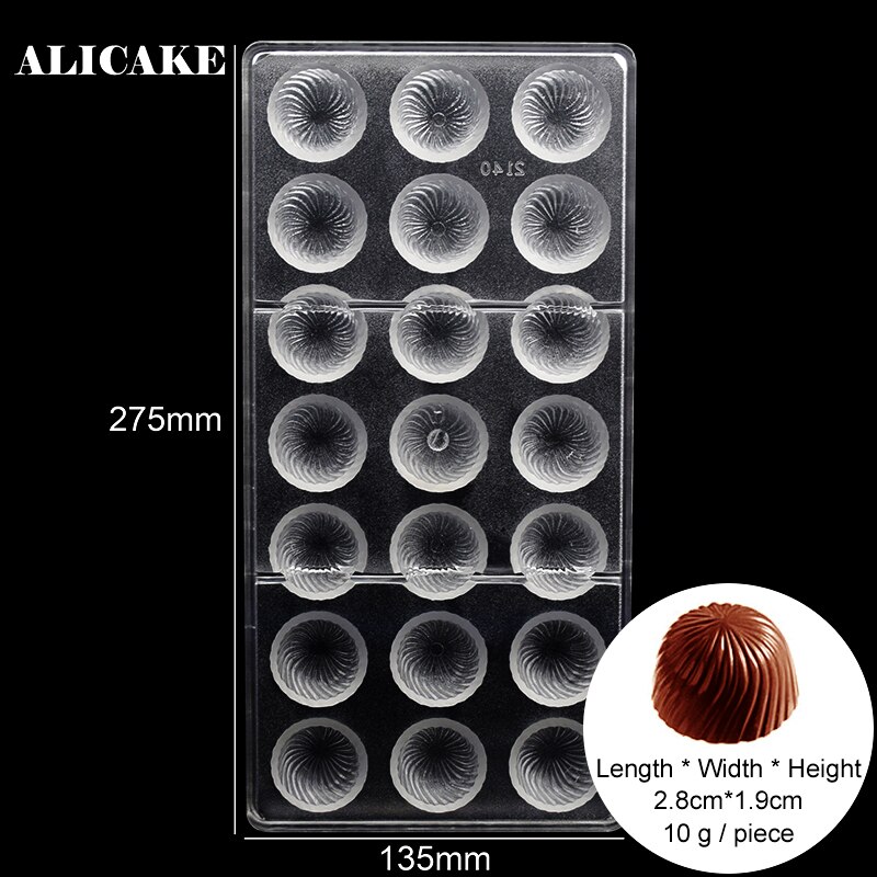 3D Polycarbonaat Chocolade Bar Mallen Plastic Pudding Lade Voor Bakkerij Bakken Gebak Maken Gereedschap Chocolade Vorm Bakvormen Mallen: 25