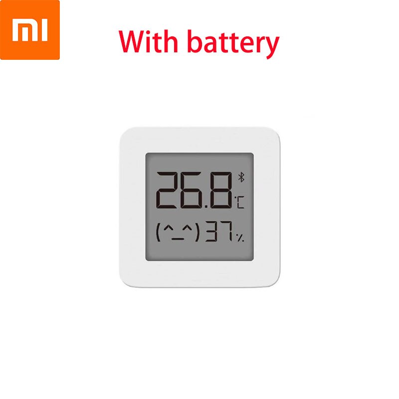 XIAOMI Bluetooth Digital Thermometer 2 LCD Screen Digital Moisture Meter Wireless Smart Temperature Humidity Sensor With Battery: 1 pcs