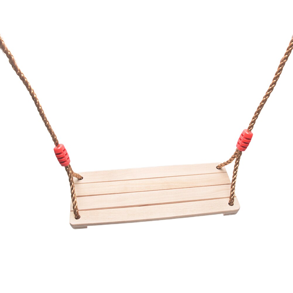 Hängematte aus holz, stabiler baum, für drinnen und draußen, gartendekoration, 4pc bretter, verstellbares seil, für kinder und erwachsene