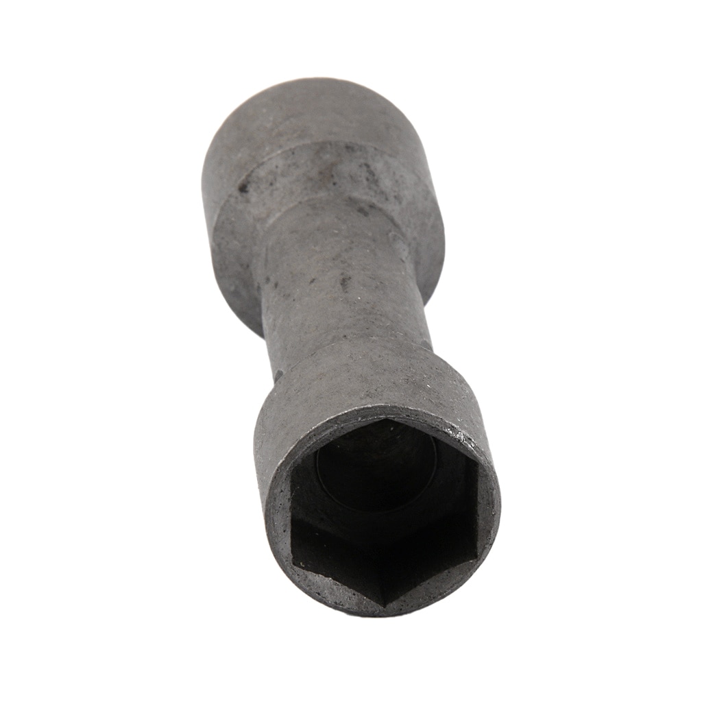 Double End Spark Plug Box Spanner Hex Socket Repair Tool 19mm 21mm Gray