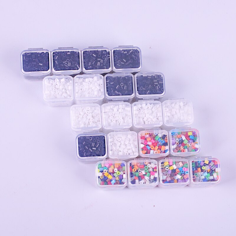 1000Pcs 2.6mm Mini Hama Beads Material Fuse/Perler Beads For Make Caroon Pixel Figure Jigsaw Educational Class Toys