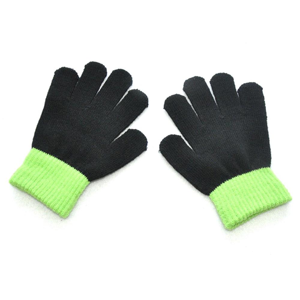 Kinder Kinder Magie Herbst Winter Warme Handschuhe Baby Colorblock Volle Finger Warme Gestrickte Handschuhe Mit Neue