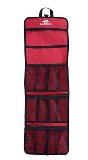 Outdoor bergbeklimmen rotsklimmen veiligheidsharnas haak/touw tas snelspan opbergtas boomklimuitrusting wanduitrusting: Rood