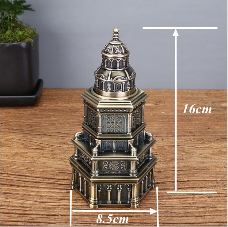 Architectonische Stijl Automatische Toothpicker Houders Palillero Dispensador Tandenstoker Dispenser Cachette Afscheiden Met Geschenkdoos: bronze s3