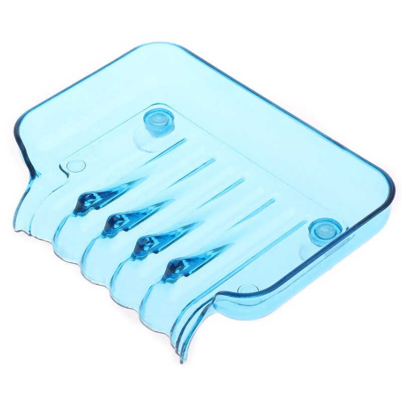 Bathroom Draining Soap Box Kitchen Sink Sponge Drainage Dish Holder t22: Blue