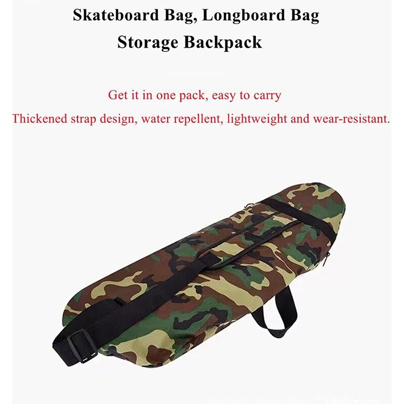 Skateboard Bag,WaterProof Skateboard Backpack with Adjustable Shoulder Straps,Bag for Electric Skateboard