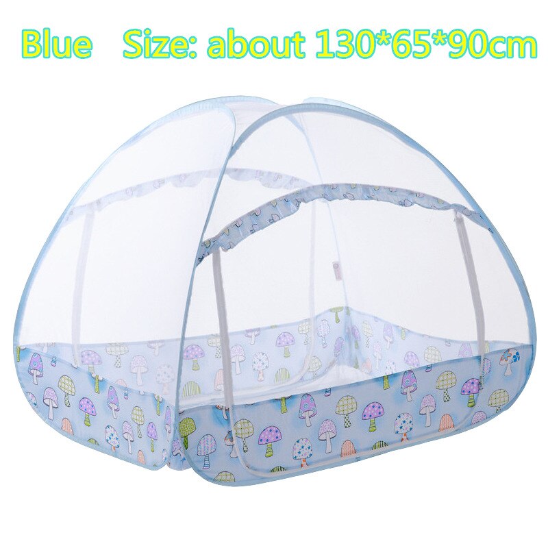 Blauwe babybedjes, klamboes, luifels, kinderbedjes, tenten, opvouwbare babybedjes, mongoolse yurts, netten voor kinderkamerdecoratie: Blauw 130 x 65 x 90cm