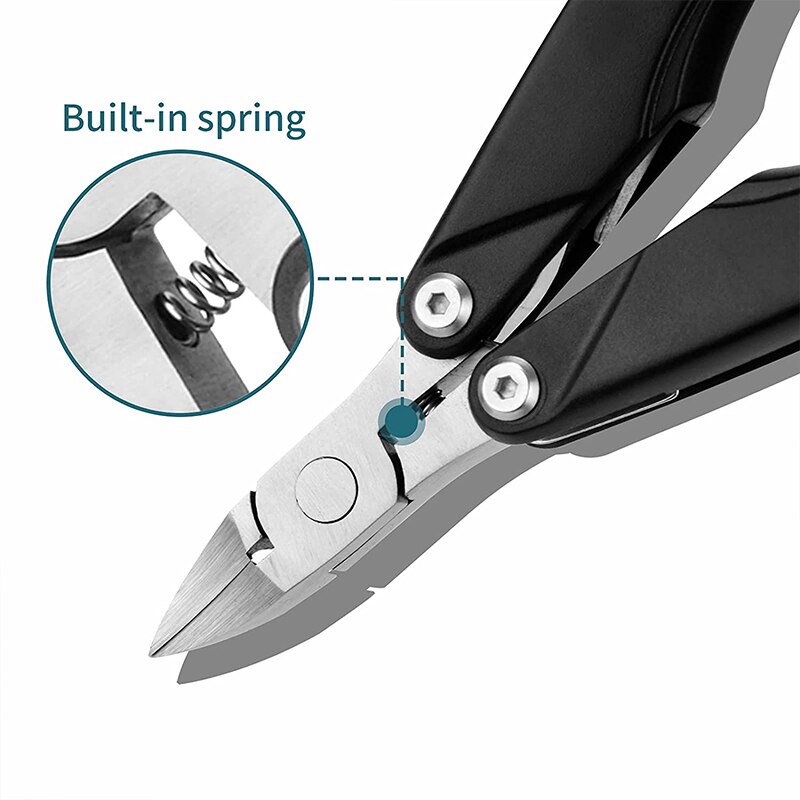 1Pc Dikke Nagelknipper Rvs Teen Nagel Nipper Pedicure Vouw Cutter Voor Hard Nail Trimmer Manicure gereedschap