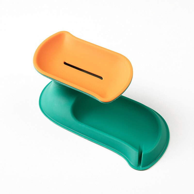 Dubbele Lagen Zeepkist Duurzaam Roterende Zeepkist Zeepbakje Zeep Rack Zeep Gerechten Multifunctionele Badkamer Producten: 03