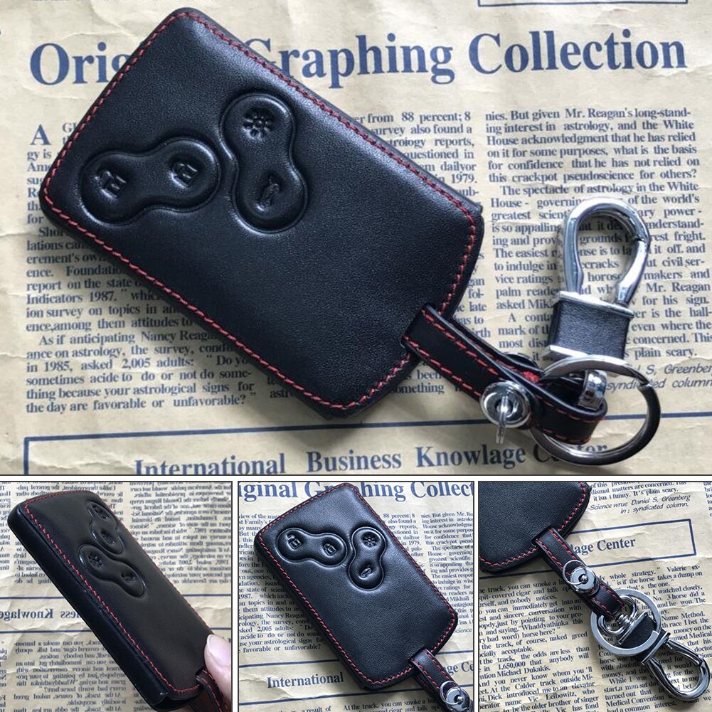 Mini Tragbare Multifunktions PU Leder Zubehör Auto Auto Schlüssel Fall Schutzhülle Veranstalter Unisex Für Renault