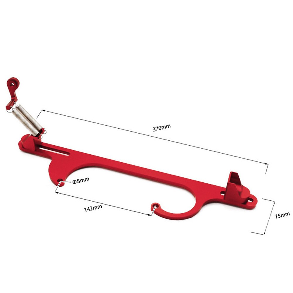 Car Aluminum Alloy Throttle Cable Carb Carburetor Bracket for Holley 4150 4160: Red