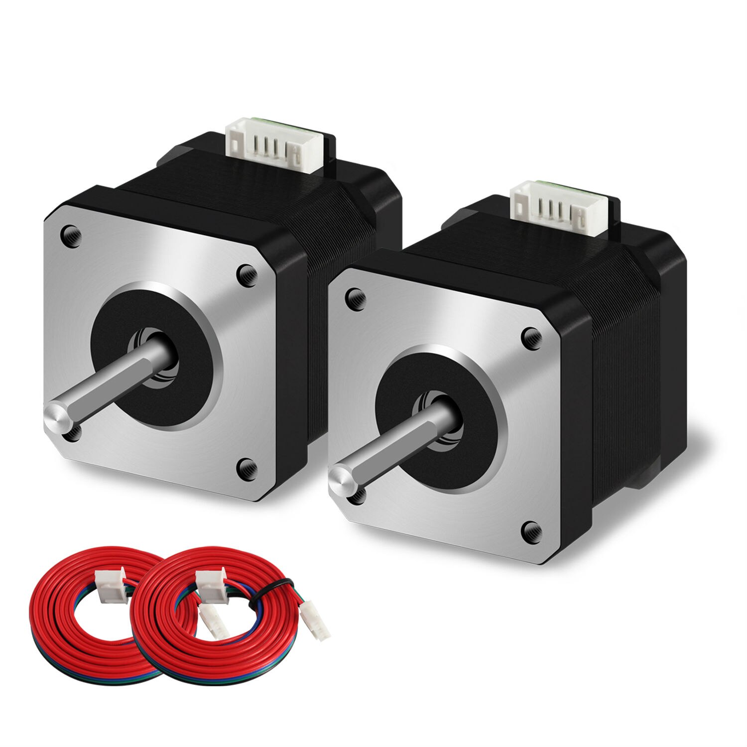 SIMAX3D 3D Printer Part Stepper Motor 17HS3401S 34mm 1.3A 28N.cm 4-lead 42 Motor Nema17 Stepper Motor for DIY 3D Printer CNC XYZ: 2pcs
