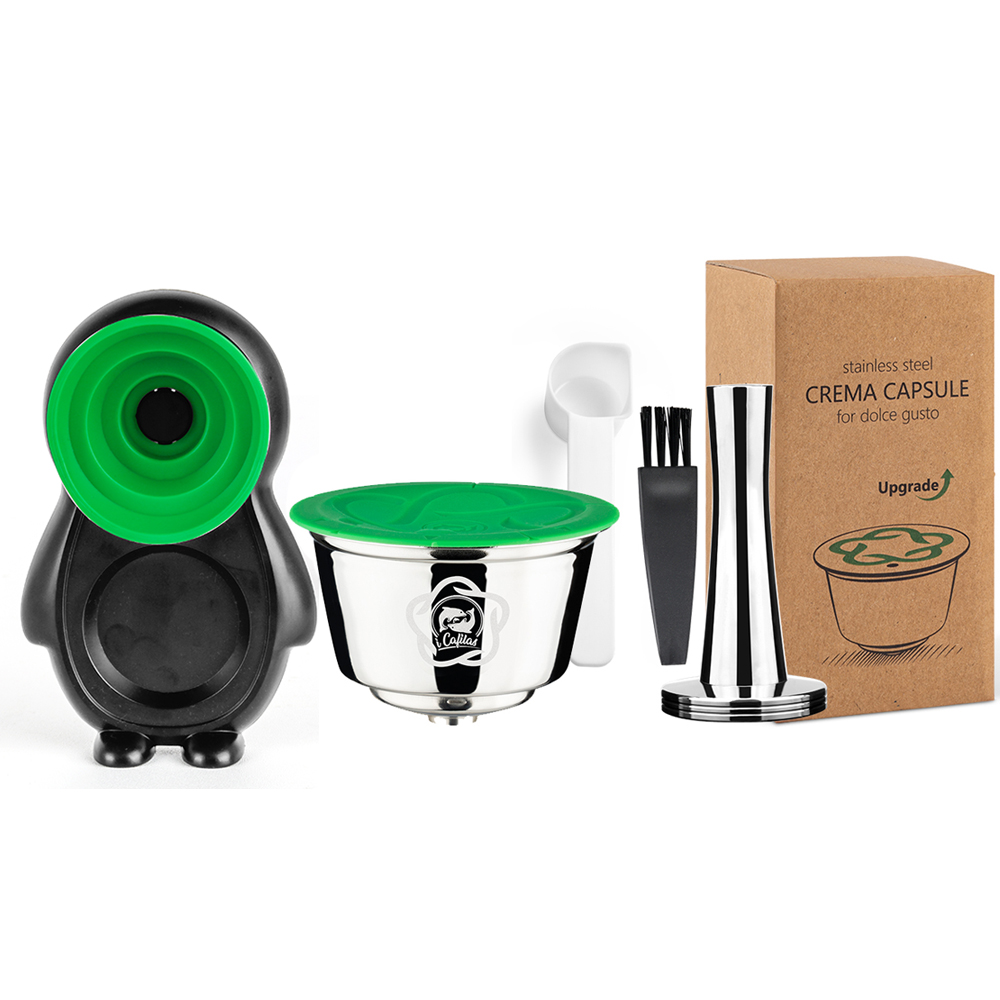 Capsule di caffè ricaricabili riutilizzabili per Dolce Gusto Maker Nespresso Caffè espresso e cialde filtro per il latte Accessori per caffè: violet